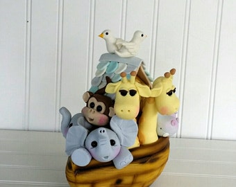 Fondant Noah's Ark Cake Topper