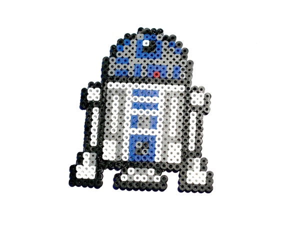 R2D2 Perler Bead R2D2 Perler Perler Bead Pixel Star Wars