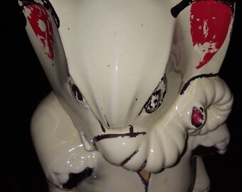Oldie Brush McCoy Elephant with Large Trunk Cookie Jar