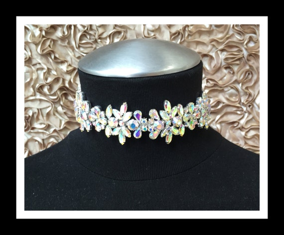 AB Diamond Rhinestone Choker #C104