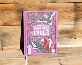 Hollow Book Safe - Aesop's Fables - Leather Bound Hollow Book Safe