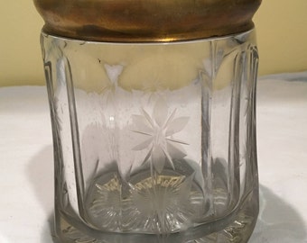 Etched Glass Tobacco Humidor