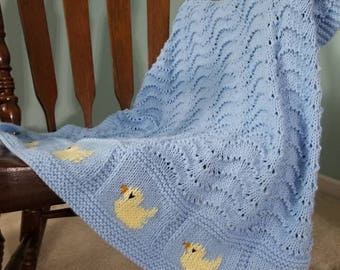 Yellow Duck Baby Blankets | Zazzle