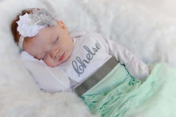 personalized gowns newborn