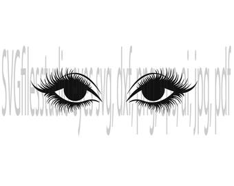 T-shirt svg, Eyelashes SVG File, Makeup SVG File, eye svg, woman svg, eyebrow svg, jumper svg, eyelashes cut files, dxf, png, eps, jepg, pdf