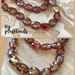 Loose BEADS diy 12mm ultra faceted oval COGNAC Luster crystals 12 pcs