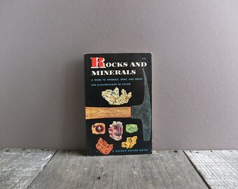 Vintage 1957 Rocks & Minerals Guide Book / Golden Nature Guide Book