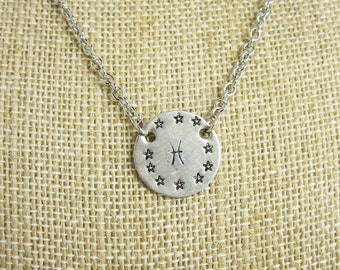 Pisces Necklace Zodiac Necklace Astrology Necklace Personalized Jewelry