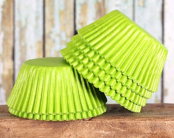 Lime Green Cupcake Liners, Lime Green Baking Cups, Lime Green Cupcake Wrappers, Lime Baking Cups, Lime Cupcake Liners, Lime Muffin Papers