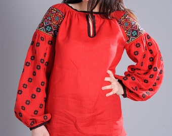 Embroidered blouse J1101