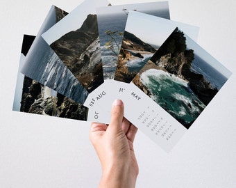 Calendrier 2018, calendrier de bureau, calendrier de Big Sur, photographie de voyage, bureau Decor, Decor mural, en Californie, 2018 murale calendrier, côte ouest