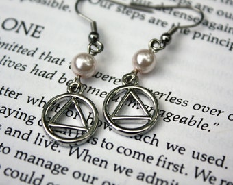 Sobriety Gift Alcoholics Anonymous Earrings Sober Reery
