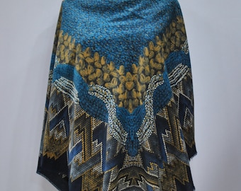 Vintage BIG SIZE printed shawl , big size scarf ...(706)