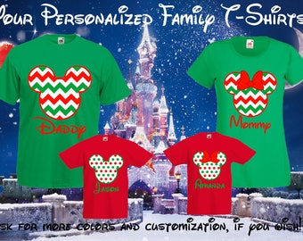 65 Disney Christmas Family Vacation - Mickey Mouse, Minnie Mouse, Disney Family T-shirts, Disney Family Vacation, Mickey and Minnie, Disney