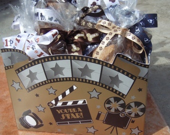 Gourmet Dog Treats - Hollywood Dog Gift Basket - - All Natural Gourmet Vegetarian Dog Treats - - Shorty's Gourmet Treats