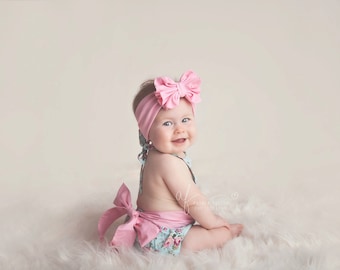 floral romper- baby romper- Floral baby Flower Romper - Girls Romper-Baby Bubble Romper - Ruffle Romper- bubble romper- baby outfit