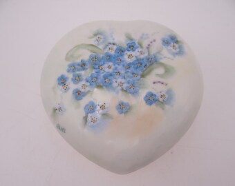 Vintage Dooley Hand Painted Artist Signed Trinket Jewelry Box