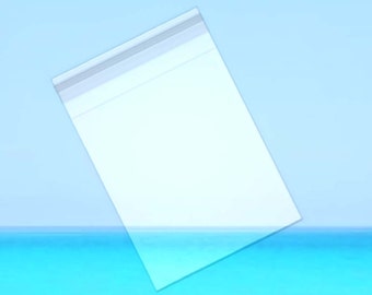 25 Pack 9”x12” Crystal Clear Bags with RESEALABLE Flap - Optimal Clarity, Durable, Acid Free, Archival Safe, Great for Product, Collectibles