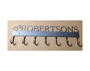 Coat Rack, Family Name 7 Hook