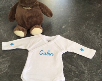 Body Bébé Garçon NAME IT - Laine Mérinos - Solide, Coupe Longue - Taille Réglable, Poches Arrière