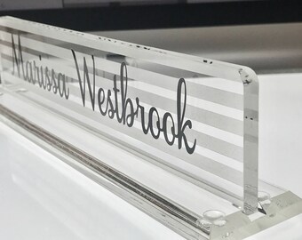Graduation Gift, Office Decor, Personalize Name Plate, Name Plaque, Office Decor, Office Supplies, Office Desk Accessory, Teacher Gift