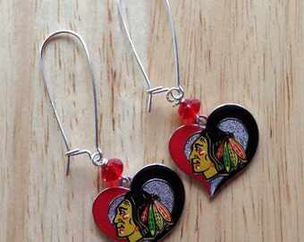 Chicago Blackhawks earrings
