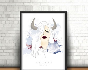 Zodiac Series - Taurus Illustration