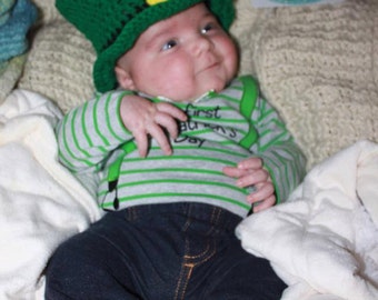 Little Baby Leprechaun Hat PDF Crochet Pattern 358