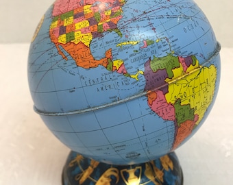 Ohio Art Metal Globe Zodiac Bank