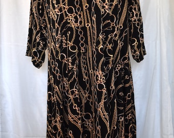 Gold Chains Swing Dress