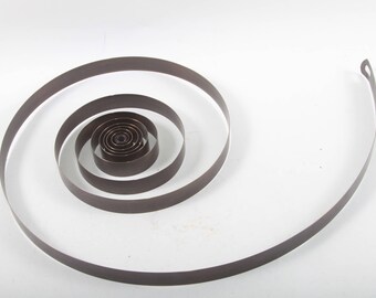 Clock Chime Spring, Large Part, Metal, Strip, Vintage, Spiral, Band, Thin, Roll, Sheet, Wound, Crafts, Strap ~ The Pink Room ~ 160905
