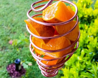 Fruit Bird Feeders (FREE Shipping) - feeders to attract Waxwings, Tanagers, Warblers, Orioles, woodpeckers, and other fruit loving birds.