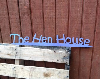 The Hen House sign 27" x 4"-choose your color