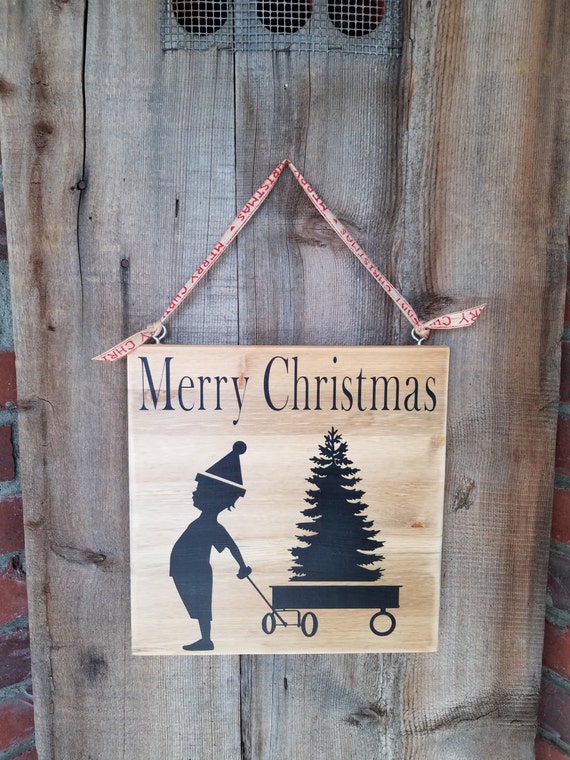 Merry Christmas Wood Sign. Merry Christmas rustic Christmas