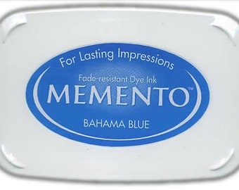 New Memento Full Size Ink Pad - BAHAMA BLUE - Fade Resistant Dye Ink by Tsukineko