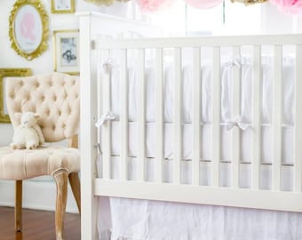 White Linen Madison Avenue Baby Bedding Set