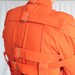 Orange Inmate Straitjacket Restraining Straitjacket For