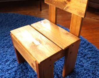 Wooden children's chair