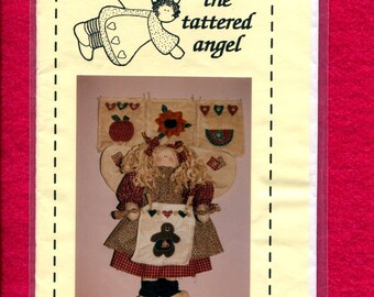 The Tattered Angel Gabreilla Angel Rag Doll Pattern Size 17 inch Doll UNCUT
