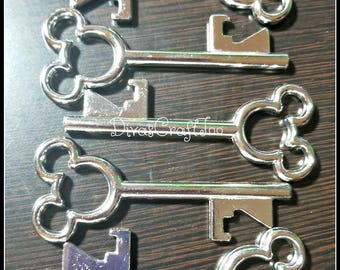 Silver Mickey Mouse Key Bottle Openers - Fish Extender Gifts - Rounded - Set of 5 - READY TO SHIP