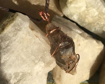 Smoky Quartz Crystal Necklace
