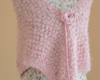 Ready to ship / Pink angora rabbit shawl Wedding Shawl Scarf, Bridal Shawl, Wedding Shawl, Bridal Accessories, Bridesmaid Shawl, Bridal Wrap