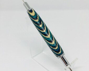 Multi-colored handmade wood seam ripper