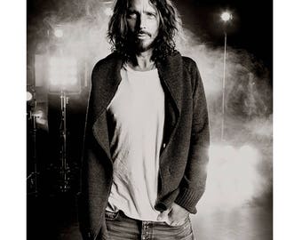 Chris Cornell B&W, Soundgarden, Seattle 2012
