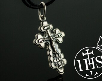 Sterling Silver Jesus Christ Crucifix Pendant - 27x16 mm