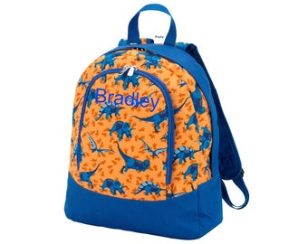 Monogrammed Toddler Backpack /Boys backpack/ Dino Mite