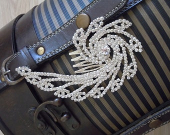 Crystal Bridal Hair Comb / bridal headpiece, vintage style , Hair Piece, Wedding Hair Accessories