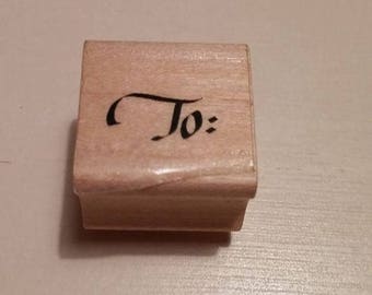 Retired Rubber Stamp - To