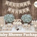 Rustic baby shower decorations printable, Gender neutral baby shower decorations, Neutral baby shower decors, Burlap baby shower decorations