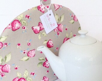 Tea Cosy, Strawberries Tea Cosy, Time for Tea, Kitchen Accessory, Gift, Strawberries